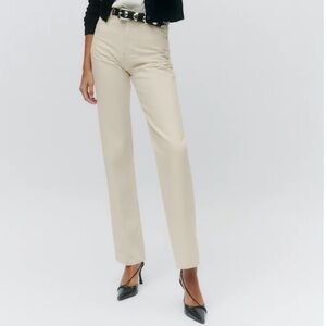 Reformation - Abby high rise straight jeans